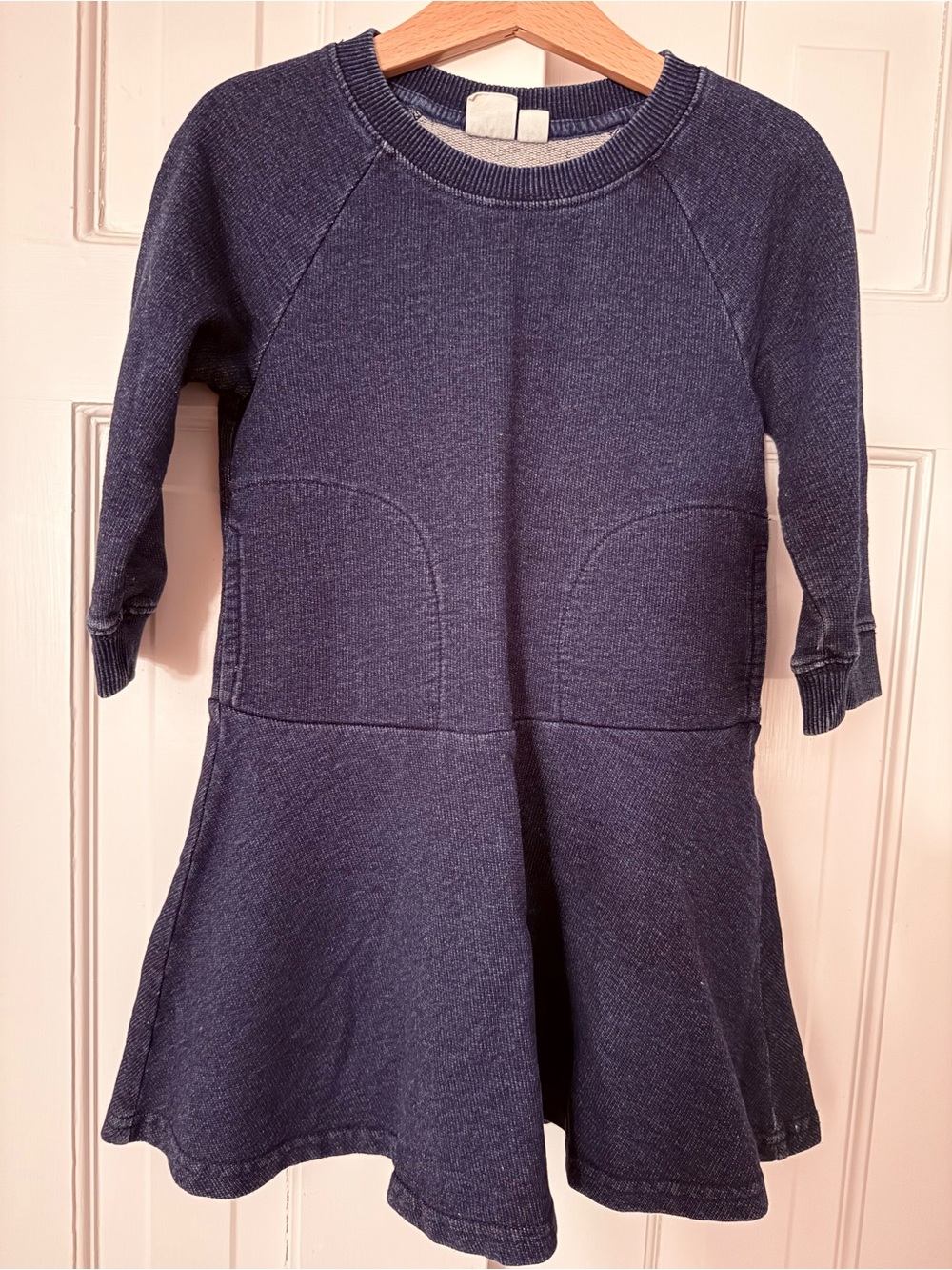 GAP Kids Navy Long Sleeve Sweatshirt Dress XS